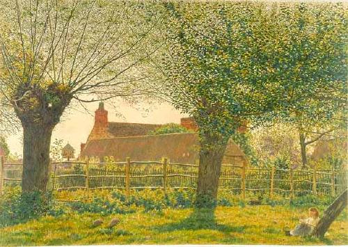 George Price Boyce.RWS At Binsey near Oxford